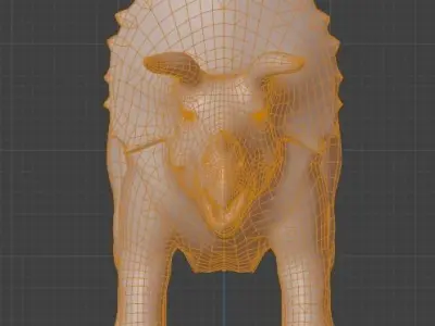 TRICERATOPS Low-poly 3D model