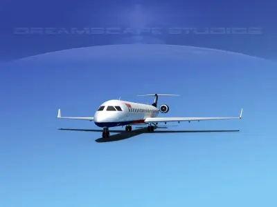 Bombardier CRJ900 Texair 3D model