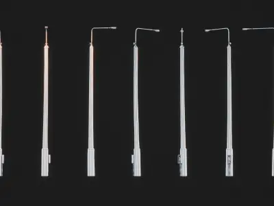 Old street light 05 Free 3D model