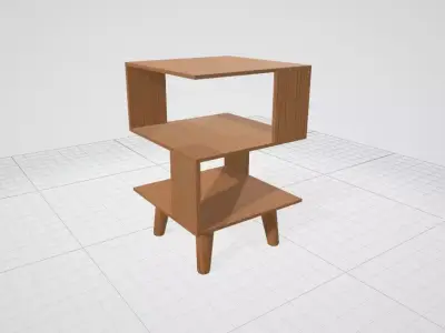 NightStand Mesa de noche Mueble Furniture Bedroom Table Free low-poly 3D model