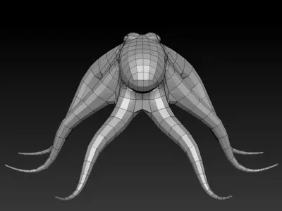 3D OCTOPUS Low-poly 3D model