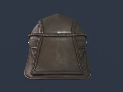 Helmet leather Free low-poly 3D model