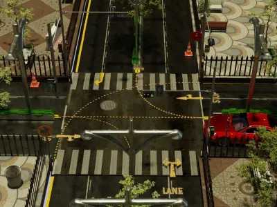  Fusion city street 3D model