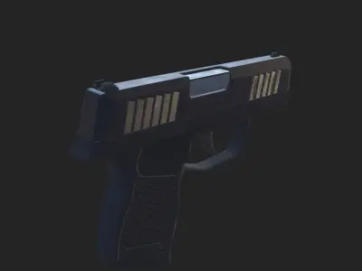 Sig Sauer P365 Game Ready UPDATED Low-poly 3D model