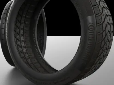 Tyre Model and 4K Texture Low-poly 3D model