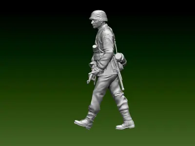 German soldier 3D print model