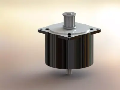 Stepper motor rs 440-464 3 v 2 a 1 8 deg Free 3D model