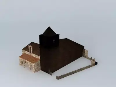 Parish Church of San Pedro. Robledillo de Trujillo Free 3D model