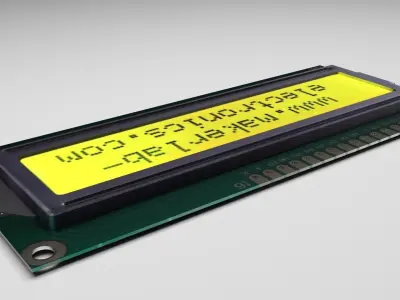 Liquid Crystal Display Screen Component 3D model