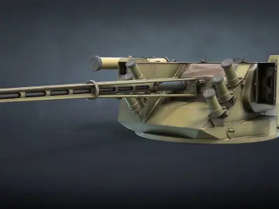 BM-7 Parus Fighting Module Low-poly 3D model