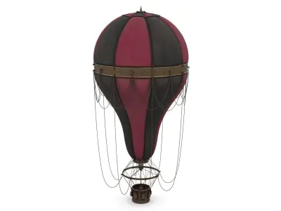 Steampunk Hot Air Balloon 3D model