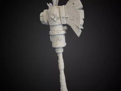 Stylized Axe 09 3D model