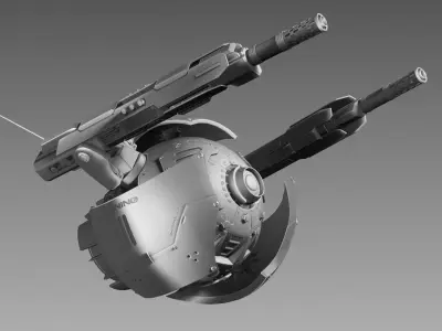 Flying Drone 3D model