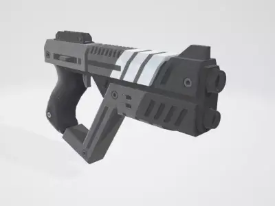 M-4 Shuriken Low-poly 3D model