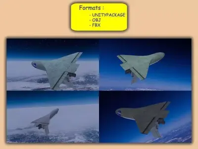 NASA Aircraft Low-poly 3D model