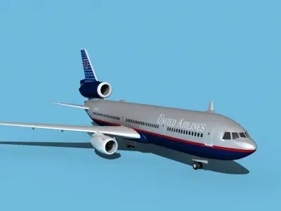 McDonnell Douglas MD-11 United 2 3D model