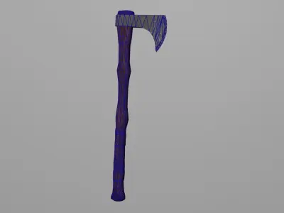 game ready axe Free low-poly 3D model