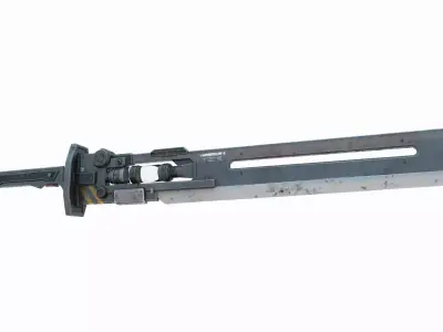 Sci-fi Cold Weapon Great Sword 3D model