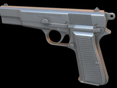 Browning HP Free low-poly 3D model