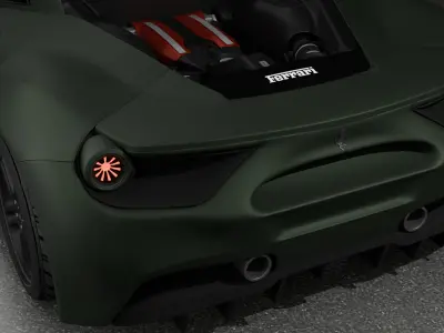 Ferrari 488 GTB Military 3D model