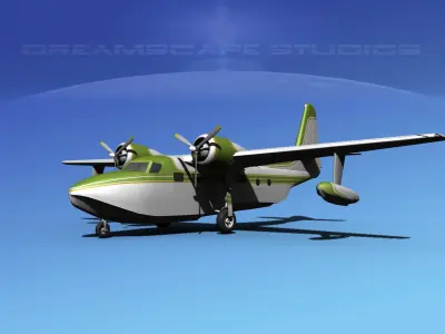 Grumman G-73 Mallard V12 3D model