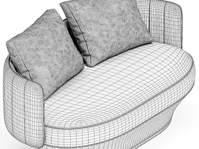 PARADISE BIRD  seater sofa By Wittmann 3D model