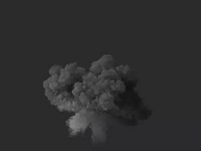 3D Explosive Smoke Animation 3D model