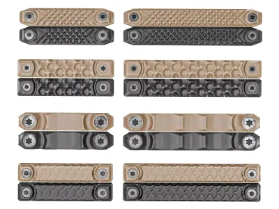 RailScales M-LOK Railcovers  Pack Low-poly 3D model