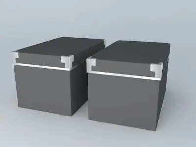 KASSETT boxes Free 3D model