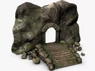 Ancient entrance 3D model