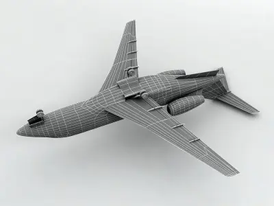 Sino Swearing SJ-30 Aircraft Low-poly 3D model