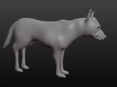 dog model 3D model