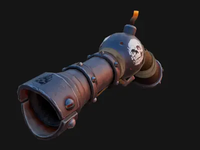 Stylized Ruined King Weapon 3D model