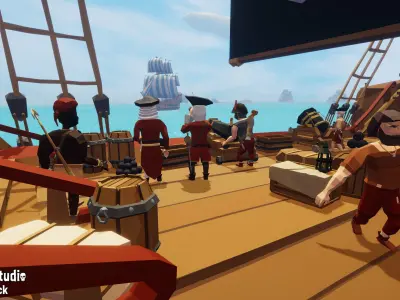 Acronym - Pirate Pack Low-poly 3D model