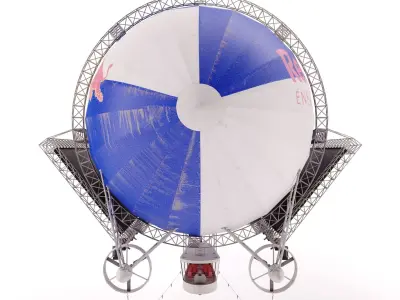 Advertising Zeppelin Red Bull 3D model