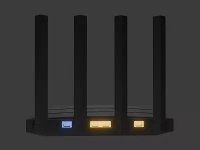 Router Free low-poly 3D model
