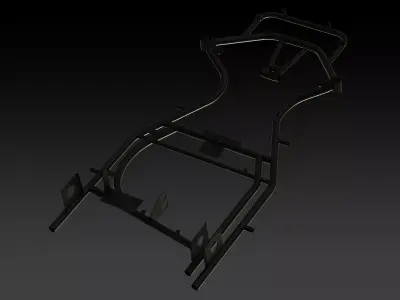 Chassis Frame Design of Go-Kart Vehicle 3D model