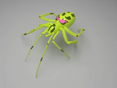 Happy Face Spider 3D model