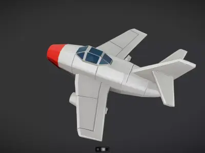 Spacecraft Jet aircraft plane 3dmodel 7 3D model