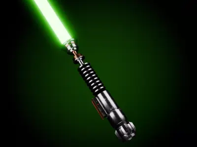 Luke Skywalker second Lightsaber Free 3D model