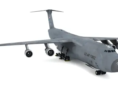Lockheed C-5 Galaxy Low-poly 3D model