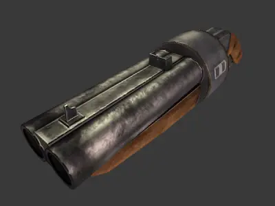 Scatter Gun Low-poly 3D model