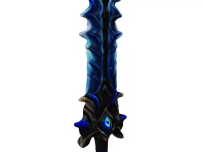 Dragon Sword Free low-poly 3D model