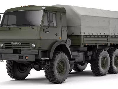Kamaz 5350 Mustang 2003 3D model