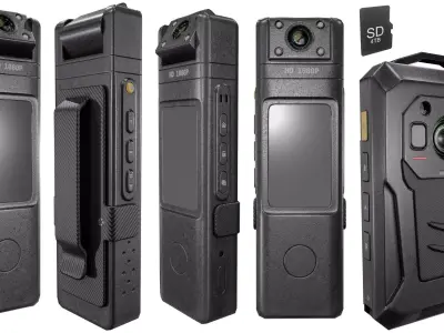 Body Cam Kit Low-poly 3D model