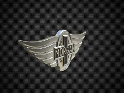 morgan logo 3D model