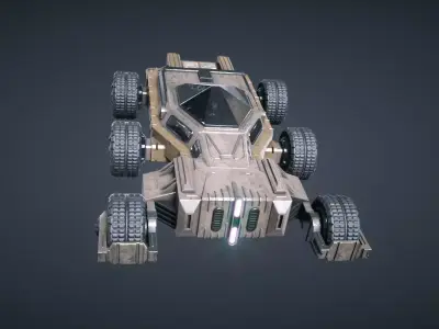 Mars KitBash - Vehicle Low-poly 3D model