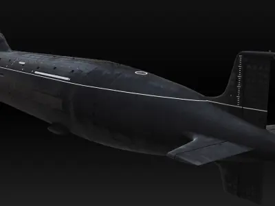 Project 885 Yasen Class Submarine 3D model