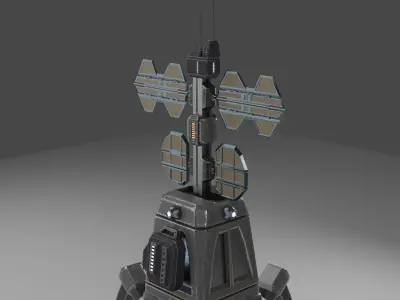 Sci-Fi beacon 3D model