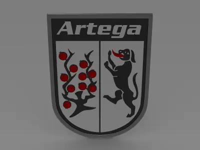 Artega logo 3D model